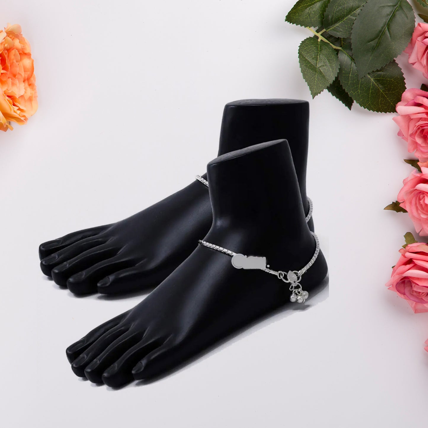 Premium Black Foot Mannequin Display Stand (1 Pair)