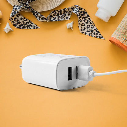Iball Dual Usb Wall Charger 5v3.1a  High-speed Dual Port Fast Charging Adapte (1 Pc)