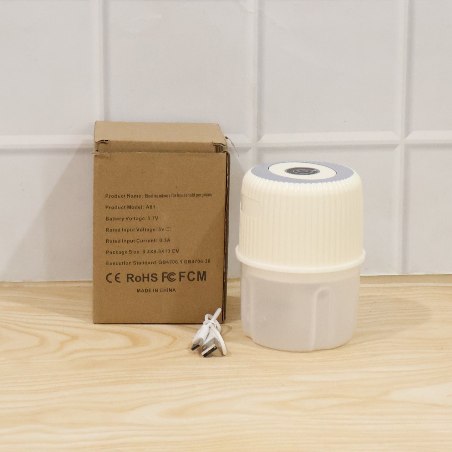 Usb Rechargeable Mini Garlic Chopper Crusher (300 Ml)