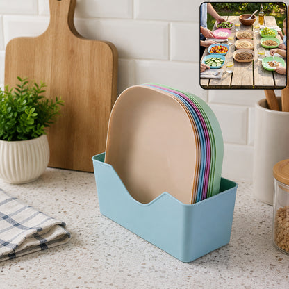 11 In 1 Plastic Snack Serving Plates Set Multi-compartment Party Snack Tray