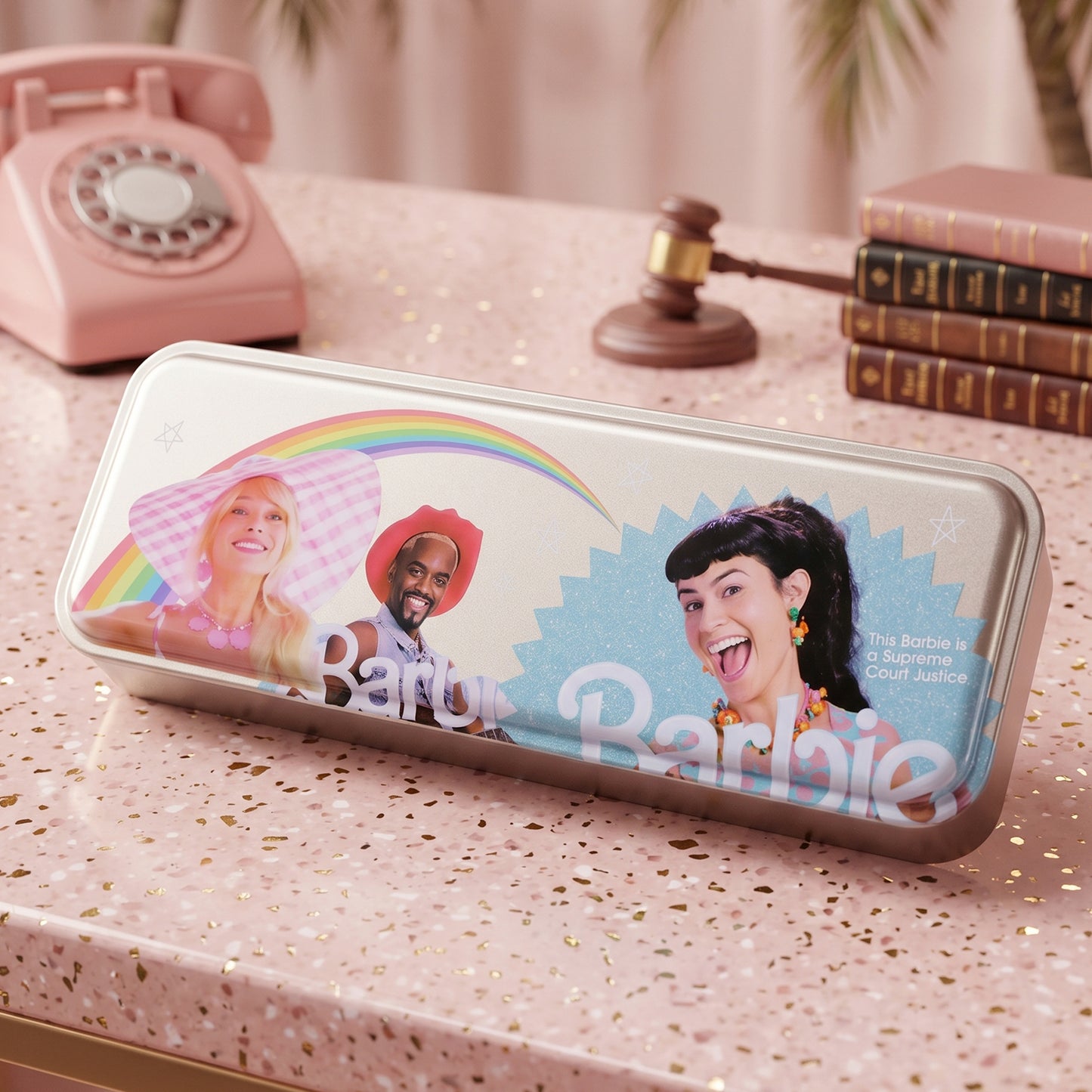 5 In 1 Kids Metal Pencil Box Set (1 Set)