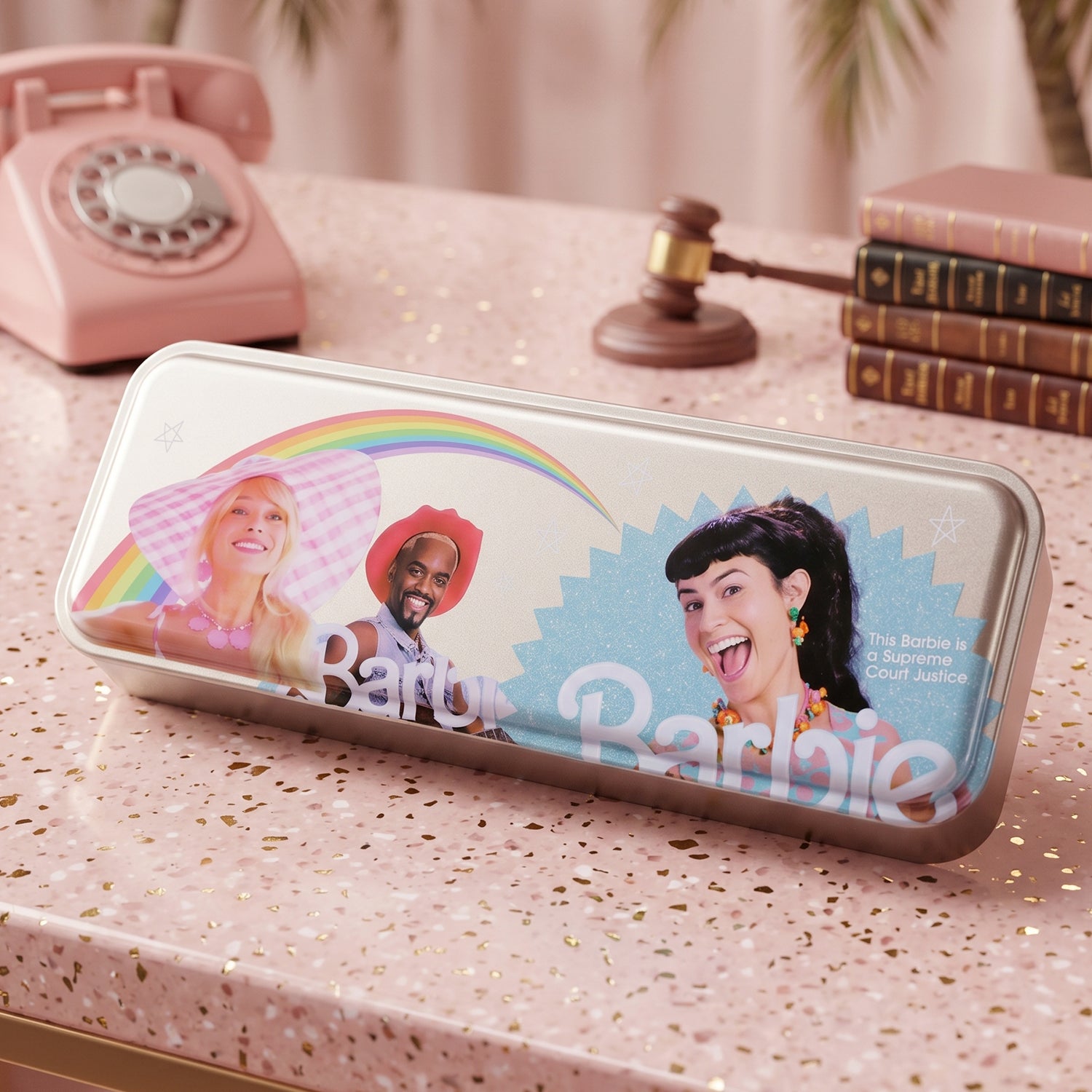 5 In 1 Kids Metal Pencil Box Set (1 Set)