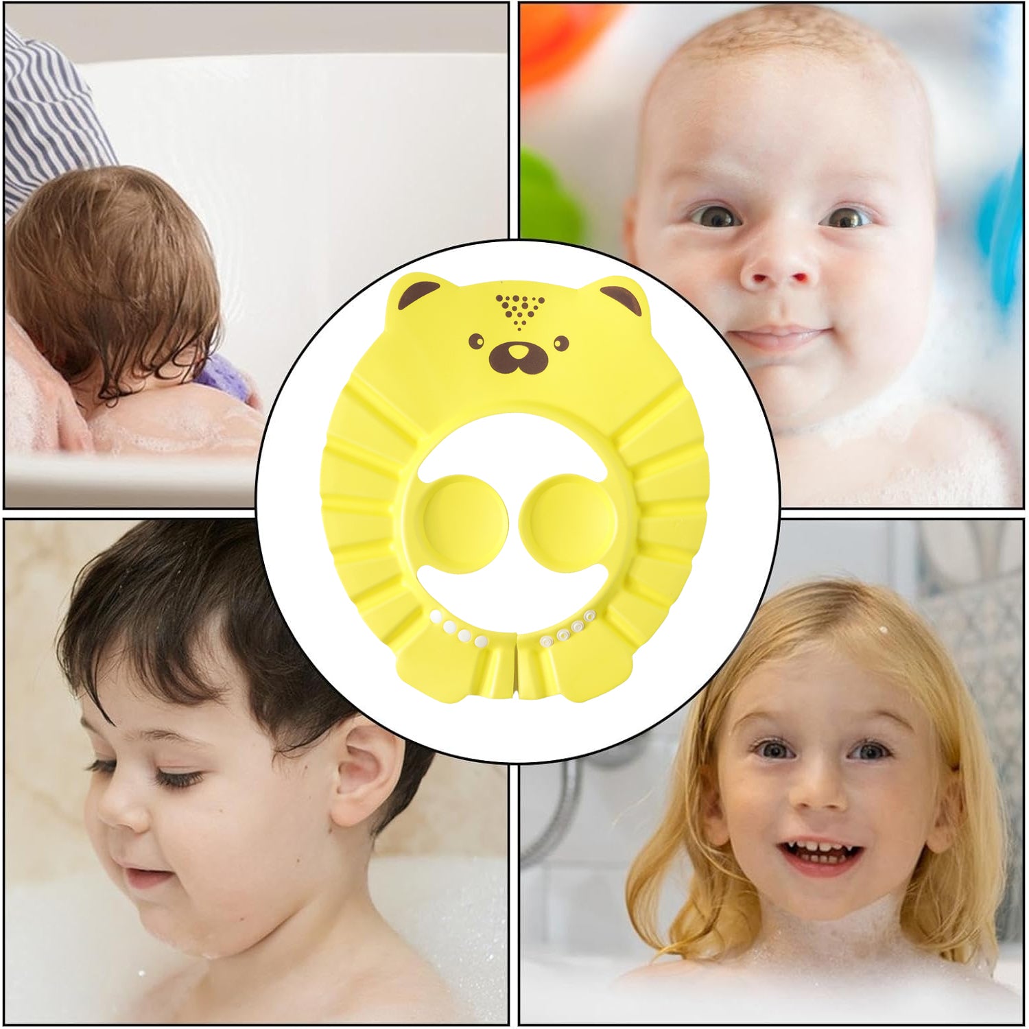 Cute Cartoon Baby Shower Cap Shampoo Bath Hat (1 Pc)