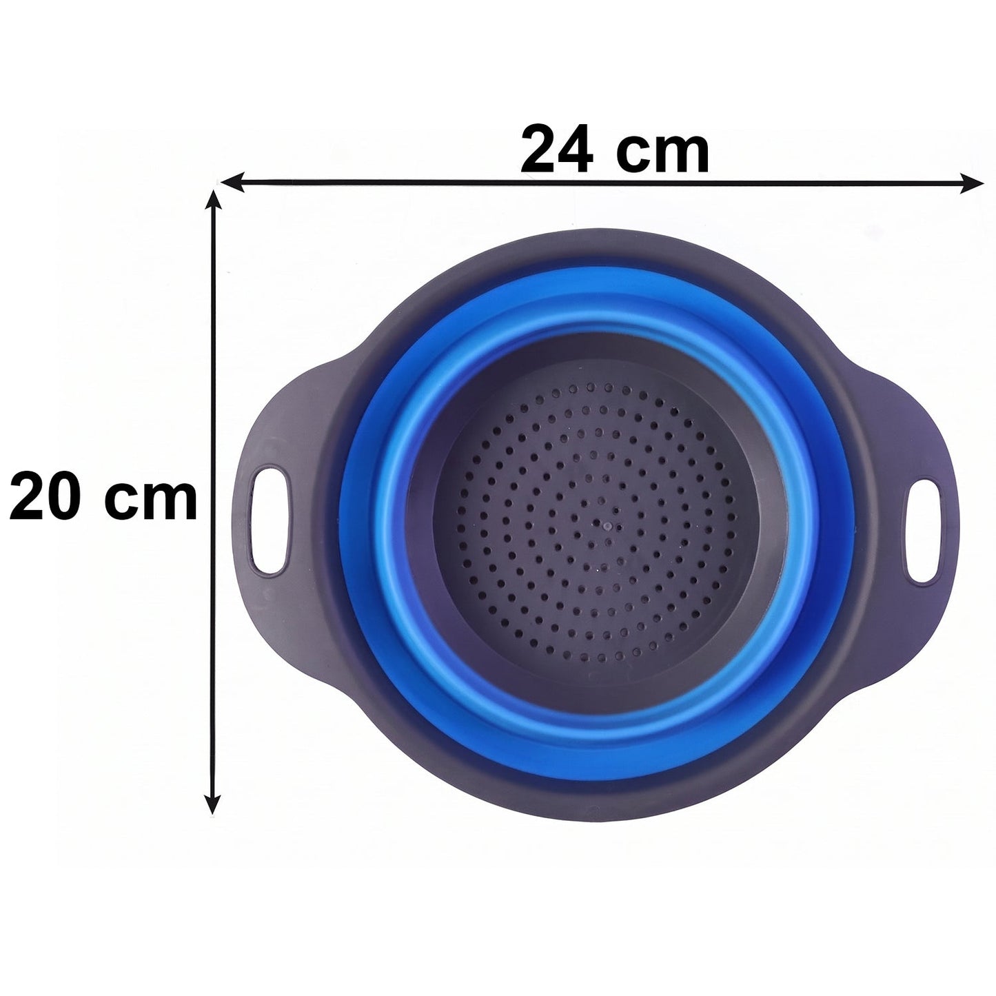 Silicone Collapsible Strainer  Space-saving Kitchen Tool For Easy Draining