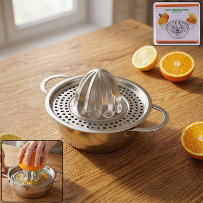 Stainless Steel Citrus Juicer  Easy Manual Hand Press For Fresh Juice