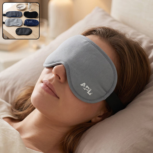 Soft Sleeping Eye Mask For Travel Home And Night Rest Mix Design (1 Pc)