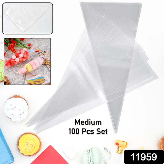 Disposable Piping Bags (100 Pcs Set  Big)
